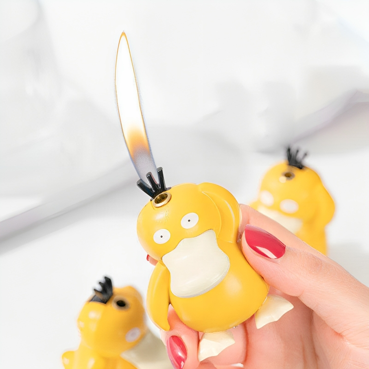 Picture of 3D Cartoon Doll Duck Lighter Open Flame Butane Gas Lighter Cute Lighter
