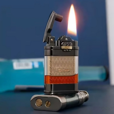 Picture of CHIEF Kerosene Lighter New Retro Leather Windproof Gear Linkage Ignition Creative Personality Gift