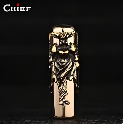 Picture of Chief oil  lighter pure copper Amazon female warrior angel Ares wings windproof Chief oil lighter