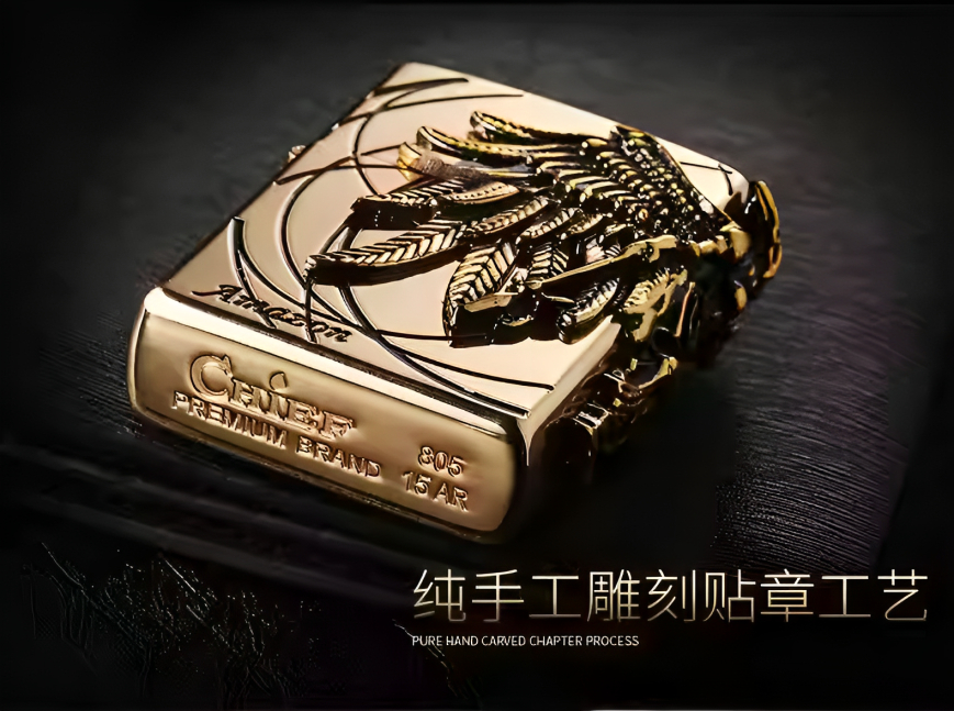 Picture of Chief oil  lighter pure copper Amazon female warrior angel Ares wings windproof Chief oil lighter