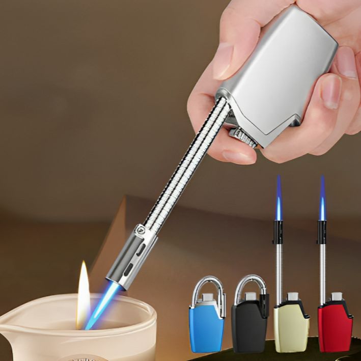 Picture of New flexible tube folding small spray portable ci@garette lighter