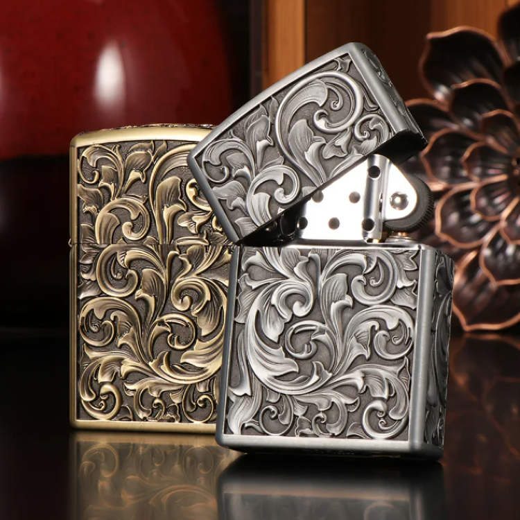 Picture of New Zorro Good quality 3D carved armor Windproof oil lighter