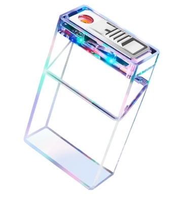 Picture of Brand New Type-c Rechargeable Cigarete Case Lighter Transparent Shell Visible Flash 20-pack Lighter Integrated Cigarete Case