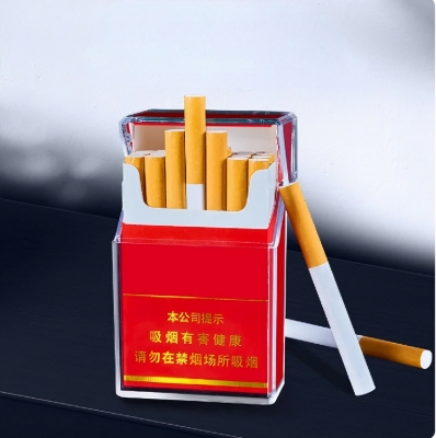Picture of Brand New Type-c Rechargeable Cigarete Case Lighter Transparent Shell Visible Flash 20-pack Lighter Integrated Cigarete Case
