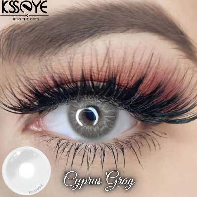Picture of New Eyeshare Cyprus Gray Color Contact Lens With Regular Kit Box For Men And Women. 1 Pair Eyeshare Cyprus Color Contact Lens For Eye Makeup and Cosmetics.Eyeshare Cyprus Series. #cyprus