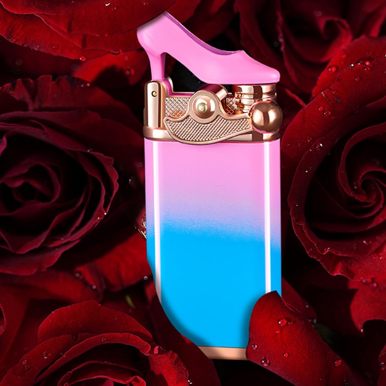 Picture of Metal Windproof Portable Butane Gas Blue Flame Gun Lighter Direct Charging Holiday Outdoor BBQ Kitchen Cigar Men Gift