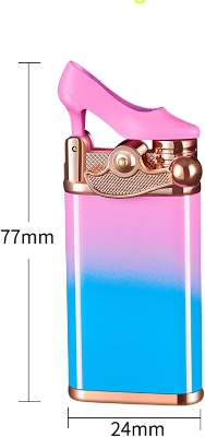 Picture of Metal Windproof Portable Butane Gas Blue Flame Gun Lighter Direct Charging Holiday Outdoor BBQ Kitchen Cigar Men Gift