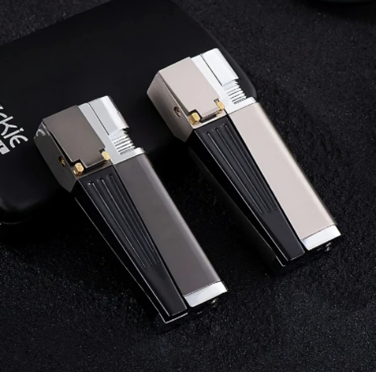 Picture of New Multifunctional Metal Inflatable Lighter Adjustable Flame Size Added Butane Gas Side Ignition Lighter Men's Gift