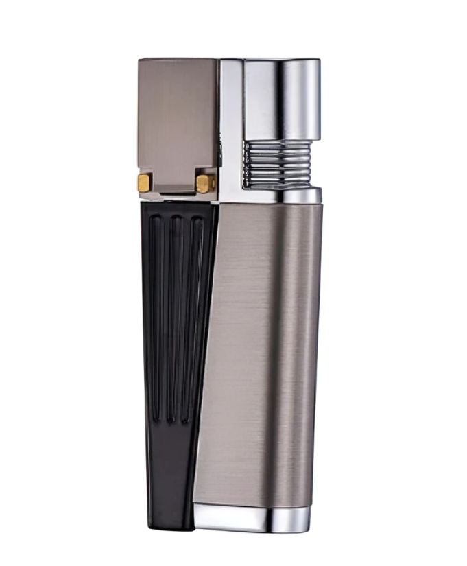 Picture of New Multifunctional Metal Inflatable Lighter Adjustable Flame Size Added Butane Gas Side Ignition Lighter Men's Gift