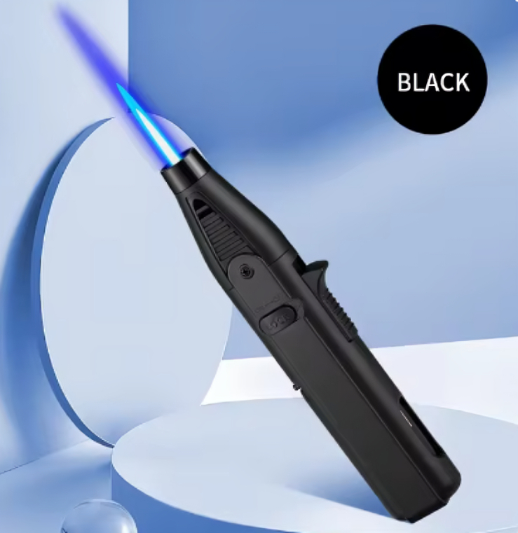 Picture of 1300℃ Jet Flame Gas Lighter 360 Degree Inverted Turbo Torch Lighter Refillable Butane Kitchen BBQ Ignition Windproof Lighter