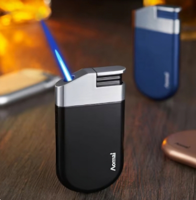 Picture of Windproof Metal Lighters Oblique Fire Direct Blast Lighter Cool Butane Gas Inflatable Lighter