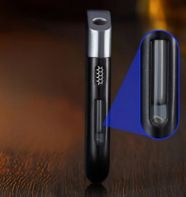 Picture of Windproof Metal Lighters Oblique Fire Direct Blast Lighter Cool Butane Gas Inflatable Lighter