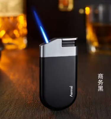 Picture of Windproof Metal Lighters Oblique Fire Direct Blast Lighter Cool Butane Gas Inflatable Lighter