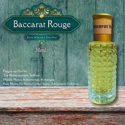 Picture of New Premium Baccarat Rouge Luxury attar 30ml Traditional Fragrance Luxurious Islamic Scent attar for unisex Signature Aroma Non-alcohol Halal Perfume/Attar. #baccaratrouge
