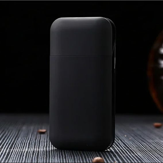 Picture of Small Cigarete Case Lighter Integrated USB Rechargeable Windproof Lighter Creative Split Cigarete Lighter Men's Gadget