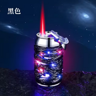 Picture of New Butane Gas Lighter 3D Relief Panlong Colorful Luminescent Inflatable Lighter