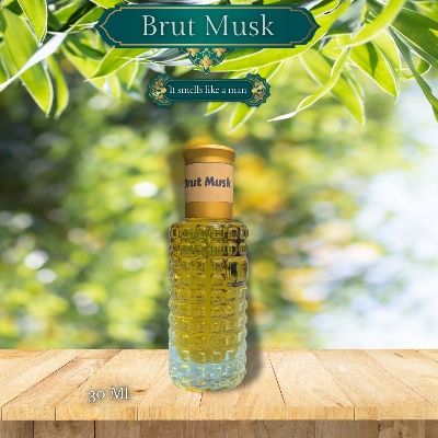 Picture of New Premium Brut Musk Luxury attar 30ml Traditional Fragrance Luxurious Islamic Scent attar for unisex Signature Aroma Non-alcohol Halal Perfume/Attar. #brutmusk