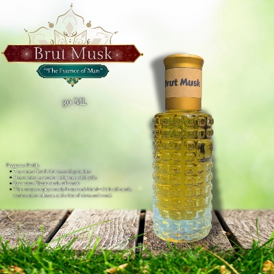 Picture of New Premium Brut Musk Luxury attar 30ml Traditional Fragrance Luxurious Islamic Scent attar for unisex Signature Aroma Non-alcohol Halal Perfume/Attar. #brutmusk