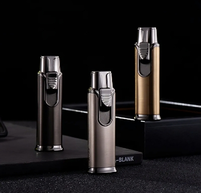 Picture of Metal Double Flame Windproof Lighter Large Flame Lighter Jet Flame Lighter Gadgets For Men