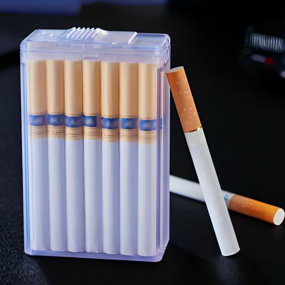 Picture of Waterproof Plastic Ci@garette Holder Pocket Storage Box Hold 20pcs Ci@garettes Whole Pack Box