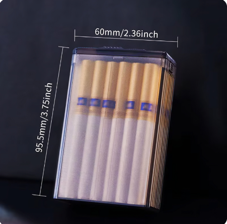 Picture of Waterproof Plastic Ci@garette Holder Pocket Storage Box Hold 20pcs Ci@garettes Whole Pack Box