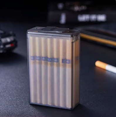 Picture of Waterproof Plastic Ci@garette Holder Pocket Storage Box Hold 20pcs Ci@garettes Whole Pack Box