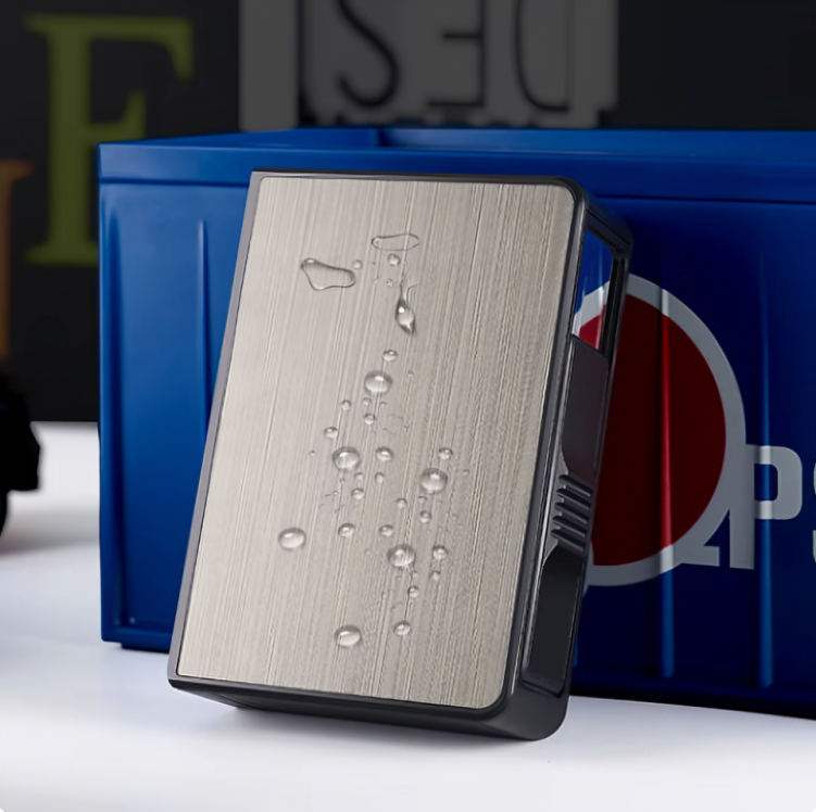 Picture of Portable Automatic Waterproof Metal Ci@garette Box 20pcs Capacity Ci@garette Holder Case Not Lighter Gadget For Men