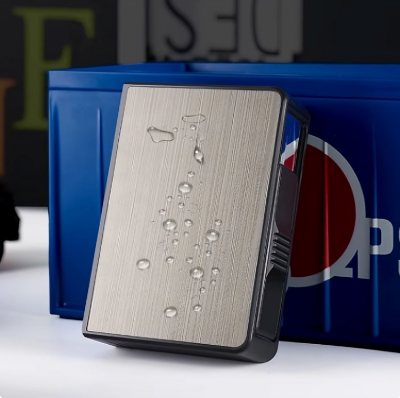 Picture of Portable Automatic Waterproof Metal Ci@garette Box 20pcs Capacity Ci@garette Holder Case Not Lighter Gadget For Men