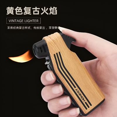 Picture of Honest Pipe lighter soft flame with Czech pipe tools Refillable Butane lighters gift