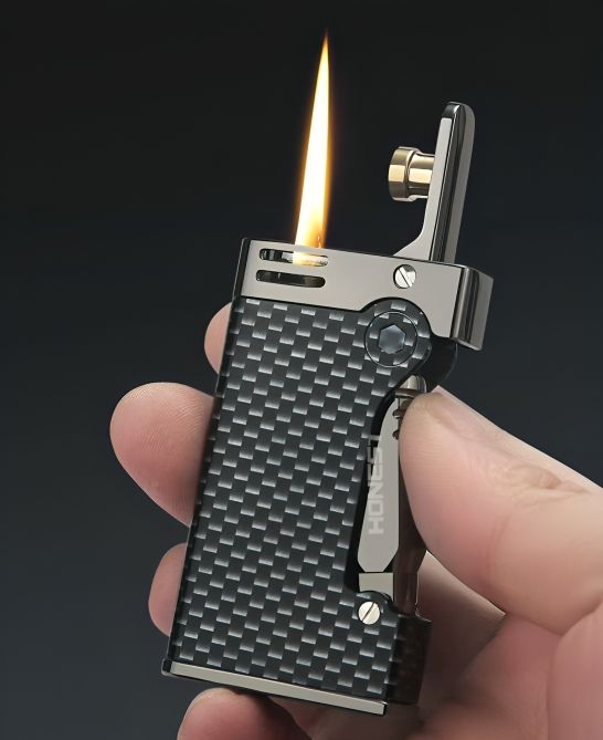Picture of Retro Unique Luxury Kerosene Gasoline Lighter Metal Flint Vintage Ci@garette Windproof Lighter