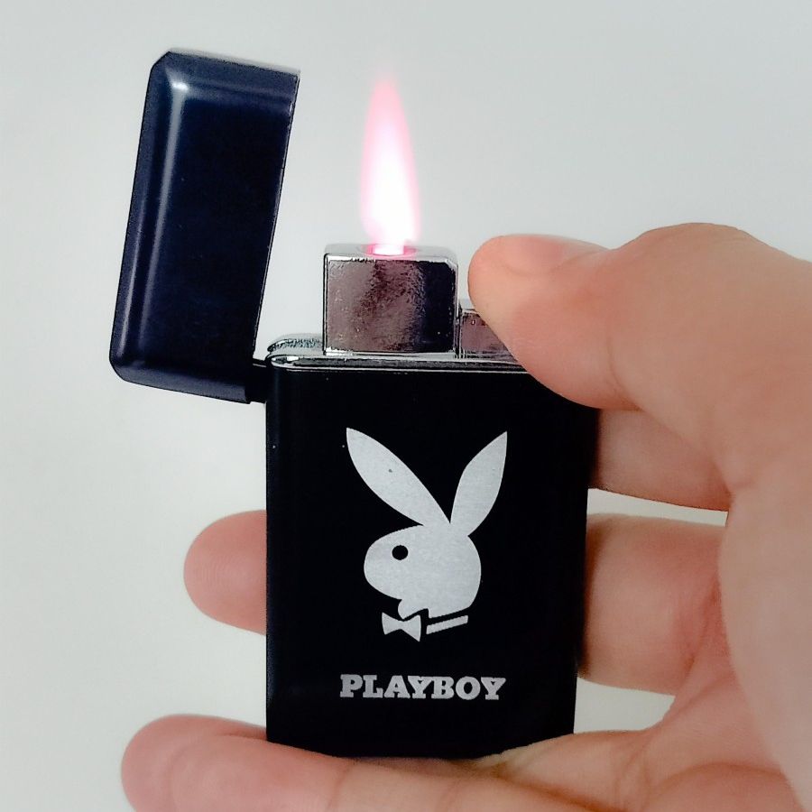 Picture of PLAYBOY, MINI SIZE WINDPROOF GREEN FLAME REFILLABLE LIGHTER