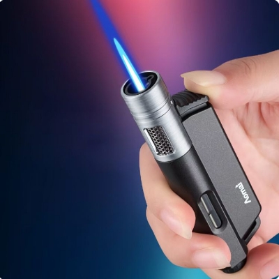 Picture of Mini Butane Gas Lighter Unusual Windproof Cigar Lighter Torch Jet Lighters Accessories Gadgets For Men