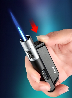 Picture of Mini Butane Gas Lighter Unusual Windproof Cigar Lighter Torch Jet Lighters Accessories Gadgets For Men