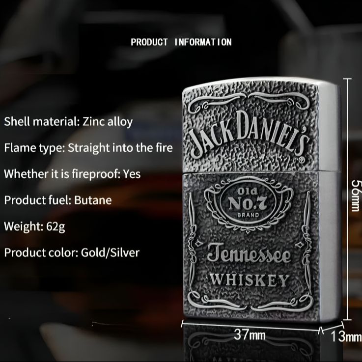 Picture of New Zippo Gas Lighters Refill Windproof  J@ack Daniel's Lighters
