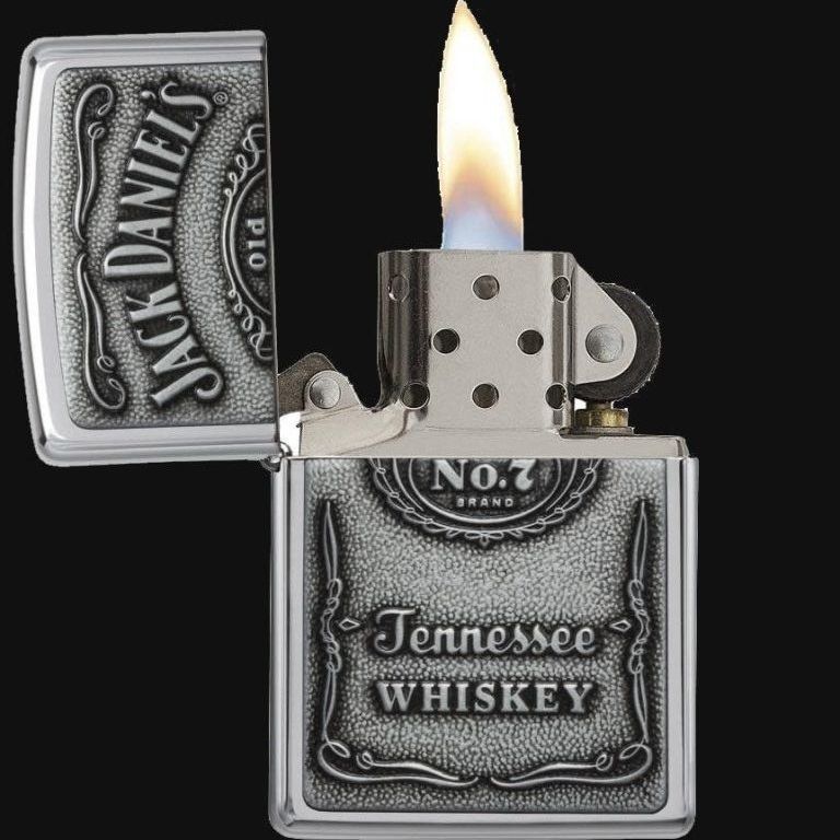 Picture of New Zippo Gas Lighters Refill Windproof  J@ack Daniel's Lighters