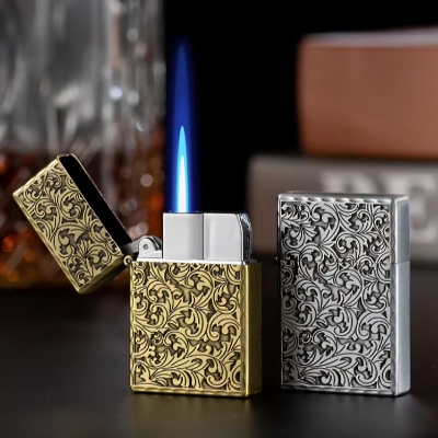Picture of Butane Refillable Lighter with Adjustable Jet Flame Windproof Lighter for Men