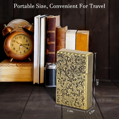 Picture of Butane Refillable Lighter with Adjustable Jet Flame Windproof Lighter for Men