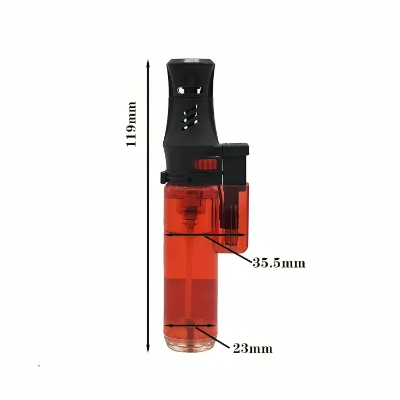 Picture of Custom Logo Lighters Bbq Single Jet Flame Plastic Gas Torch Lighter For Outdoor Camping