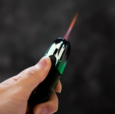 Picture of New 2025 Metal Lighter Blue Flame Type Gas Lighter