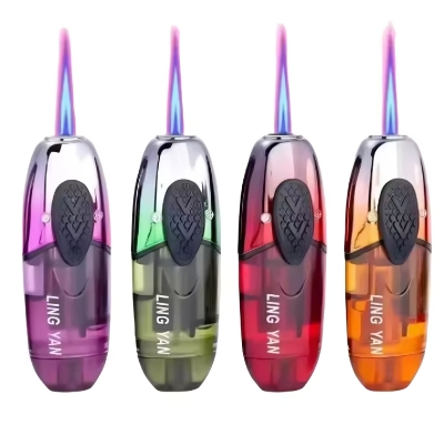 Picture of New 2025 Metal Lighter Blue Flame Type Gas Lighter