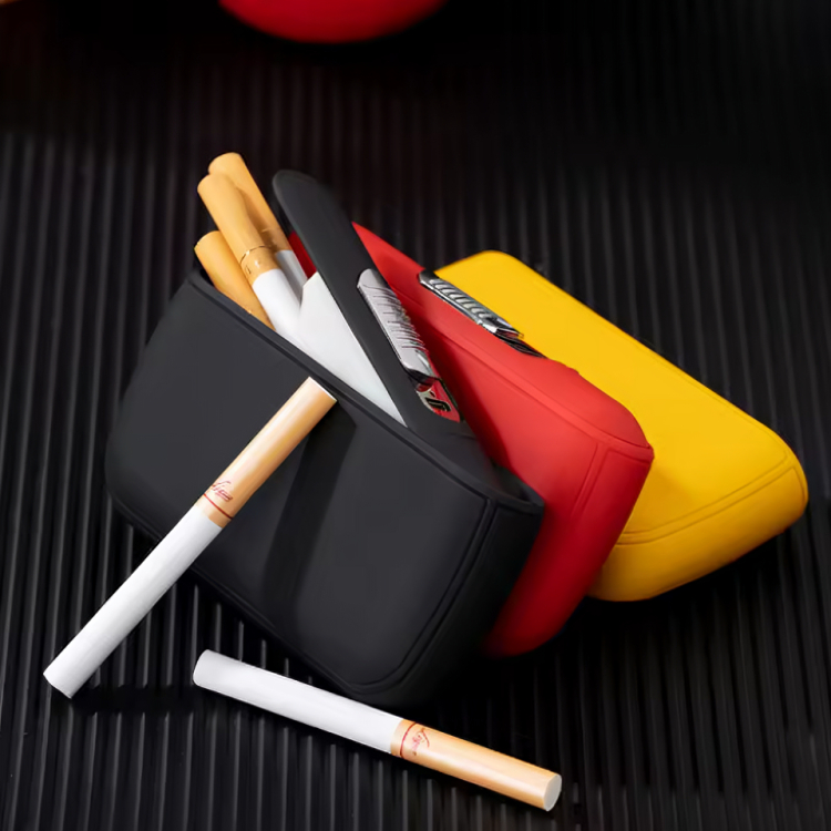 Picture of Compact and portable 2-in-1 multifunction USB ci@garette lighter rechargeable lighter 10 sticks thick ci@garette case lighter