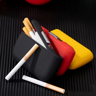 Picture of Compact and portable 2-in-1 multifunction USB ci@garette lighter rechargeable lighter 10 sticks thick ci@garette case lighter
