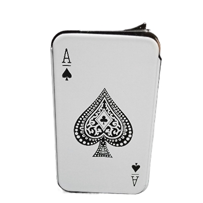 Picture of Mahjong Turbo Windproof Fire Lighter with Creative Personality, Metal Pink Flame Gas Lighter