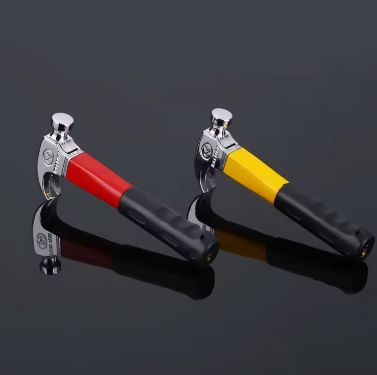 Picture of Creative Mini Hammer Shape  Lighter Refillable Butane Gas Ornaments Toy Gas Lighter