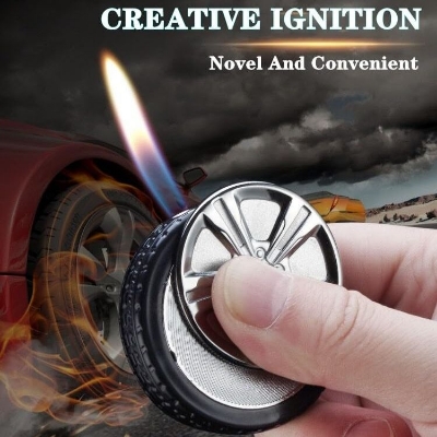 Picture of Truck Tyre Shaped Lighter - Refillable Butane Gas Lighter