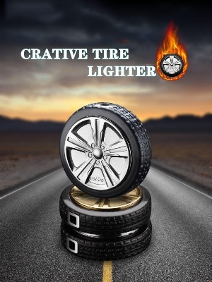 Picture of Truck Tyre Shaped Lighter - Refillable Butane Gas Lighter