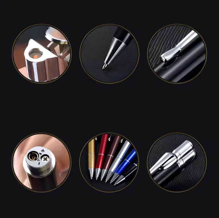 Picture of New Pen lighter Windproof Butane Metal Inflated 1300 C For Men Lighteer