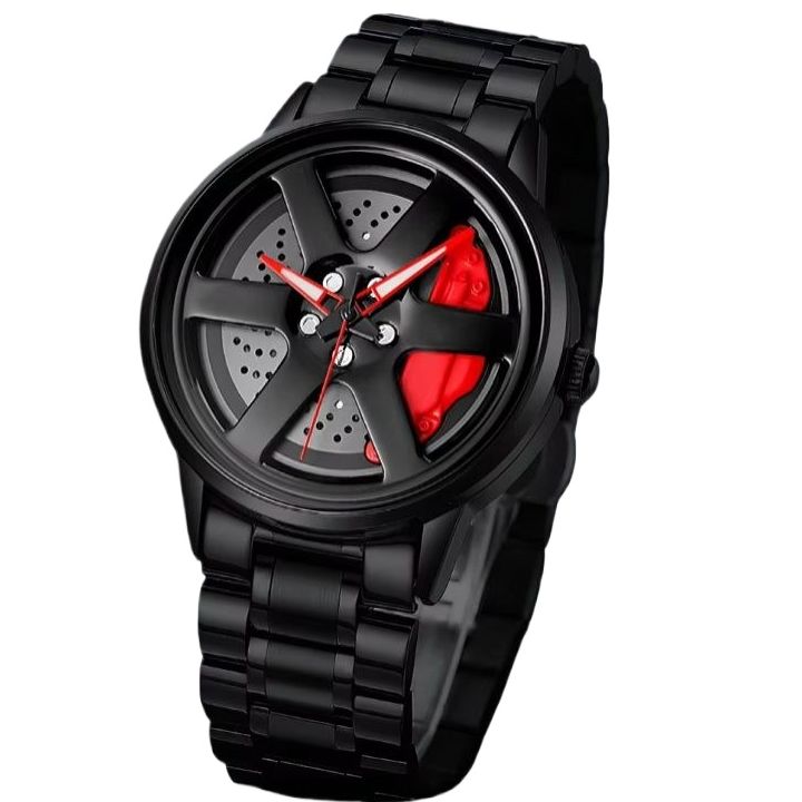 Picture of New Inspired by SK 1787 rotation wheel stainless steel clock for men - Elegant and Refined - Modern Vibe - Express Style