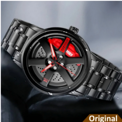 Picture of New Inspired by SK 1787 rotation wheel stainless steel clock for men - Elegant and Refined - Modern Vibe - Express Style