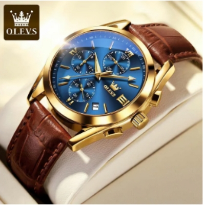 Picture of Men Leather Analoge Quartz Fashion Watch for Men